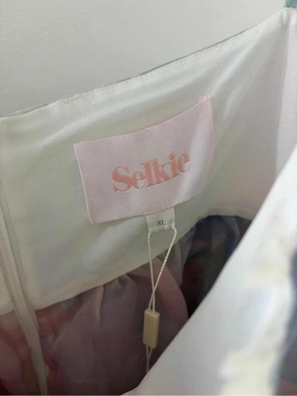 Selkie Pastel Pink & Blue Floral Lace-Trim Dress XL - Picture 3 of 5